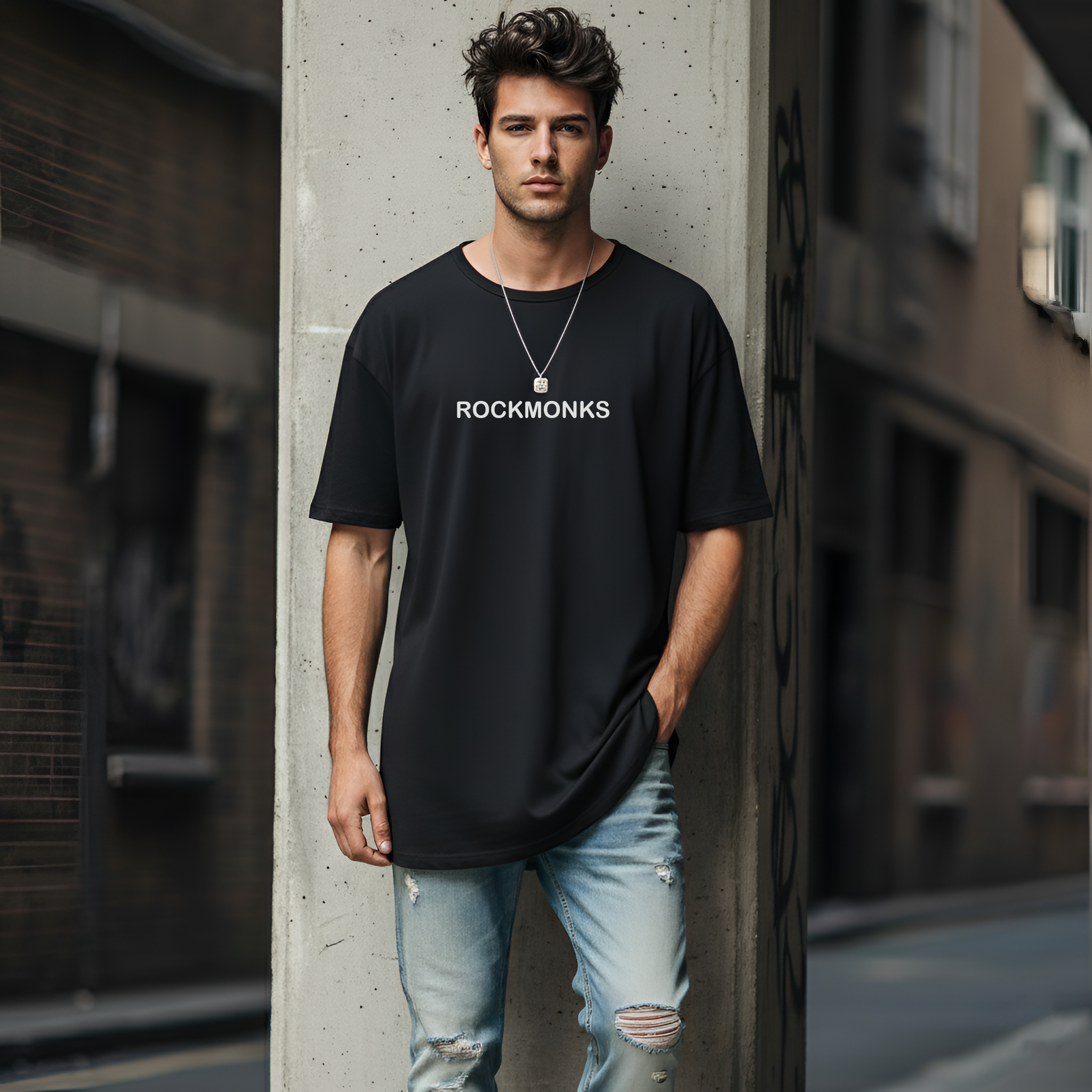 "CELESTIAL SHOWDOWN" Angel vs Demon Oversized Tee – 220 GSM French Terry